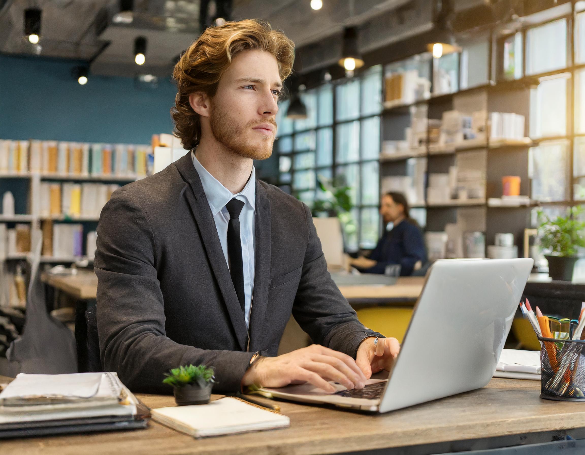 Stefan Müller im professionellen Büro-Outfit