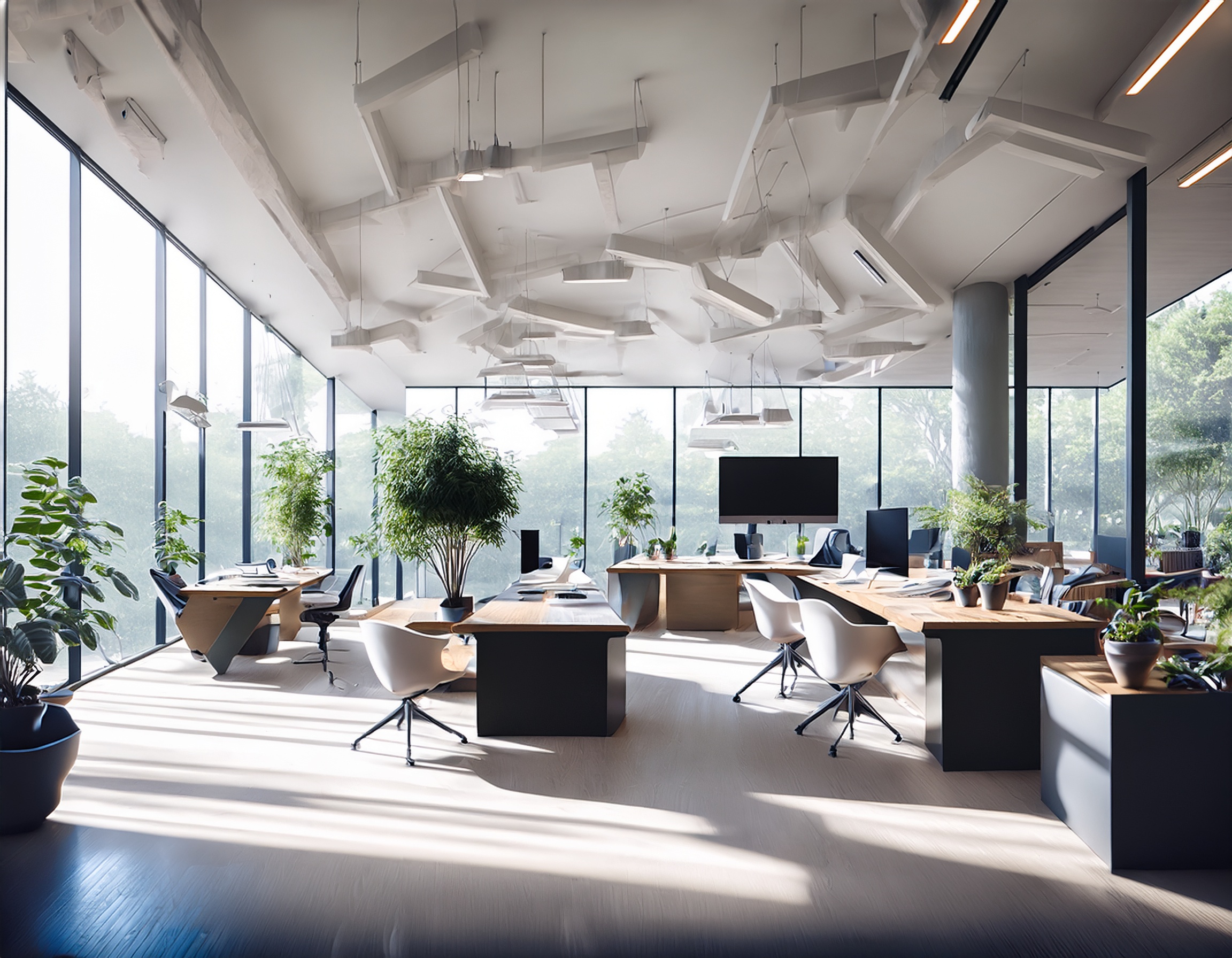 Elegant gestaltetes Bürointerieur der Steuerkanzlei Bernd Rumpf